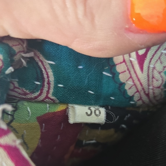 Handmade Kantha Patchwork Blazer Jacket Size 38 UNISEX‎ - Picture 2 of 10